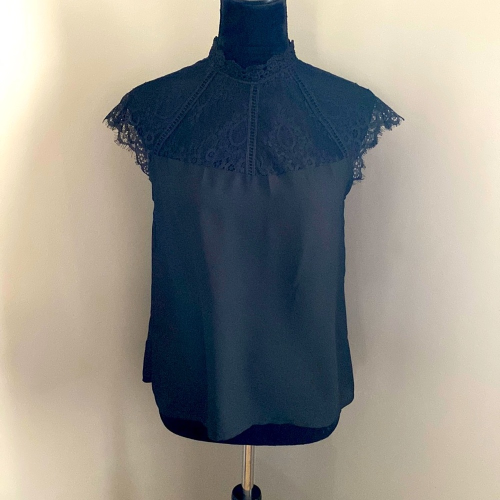 Black lace tank